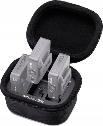 Kuti karikimi RODE Charging Case, për Wireless GO II, e zezë