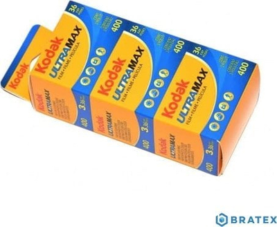 Film fotografik Kodak UltraMax 400, 135, 36 poza, paketë me tre rrolla
