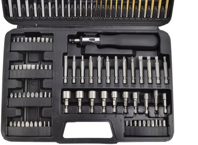 Set spiralësh Geko G30063, 110 copë, në kuti plastike