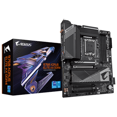 Pllakë amë Gigabyte B760 AORUS ELITE AX DDR4, ATX, LGA 1700, me WiFi