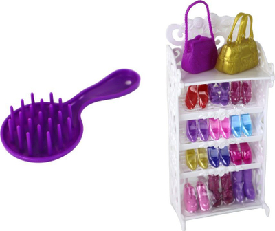 Kukull Leantoys Lucy, me fustan lejla me shkëlqim, me këpucë lejla