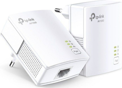 Пауерлајн адаптер TP-Link TL-PA717KIT, 1000 Mbps, Гигабит Етернет, бел