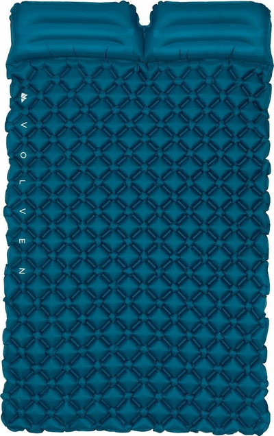 Dyshek kampingu me ajër Volven Air Comfort Plus Twin, 200x120x5.5cm, për 2 veta, blu