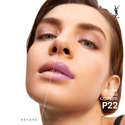 Buzëkuqi Yves Saint Laurent Rouge Pur Couture P22 Rose Celebration, kremoz, satin, rozë