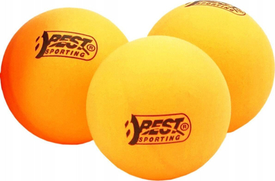 Topa pingpongu Best Sporting Training, set 6 copë, portokalli