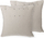 Set jastëkësh dekorativë Beliani GAURA, 45x45cm, set 2 copë, bezhë e çelët
