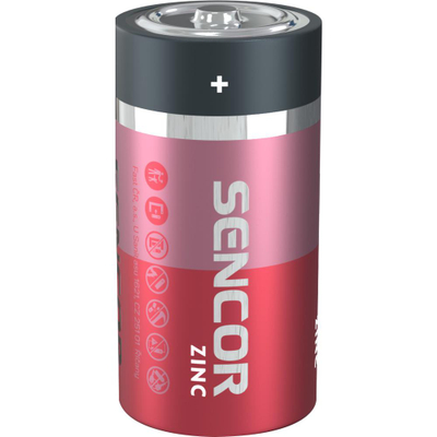 Bateri Sencor SBA R14 2BP C Zn, 2 copë