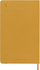 Bllok shënimesh Moleskine Classic Leather, i madh 13 x 21 cm, faqe me vija, Amber Yellow