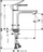 Rubinet lavamani Hansgrohe Rebris S 72520670, njëlevësh, kursen ujë, i zi mat