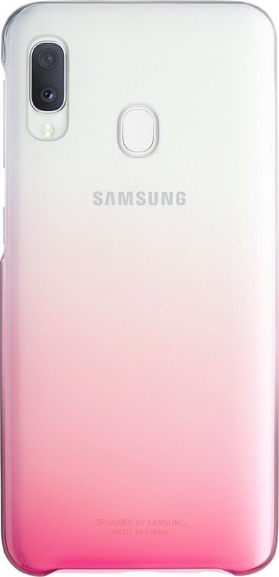 Kapak telefoni Samsung Gradation Cover EF-AA202, Galaxy A20e, plastik, rozë