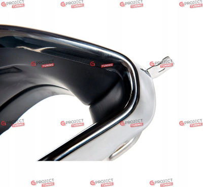 Set dalje shterpash Oneway për BMW 3 Series G20 G21 M-Pack 2018-2022, çelik inox i zi