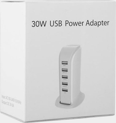 Karikues rrjeti Dudao A5EU, 5 porta USB, kabllo 1.5 m, i bardhë