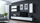 Komodë TV varëse Cama Meble VIGO 140, 140x30x40 cm, gri e bardhë me shkëlqim