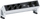 Zgjatues tavoline Bachmann DESK 2, 3 dalje, 20cm, i zi me çelik inox