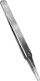 Pincetë Hobby Tools, majë e sheshtë e rrumbullakosur, çelik inox, 120mm