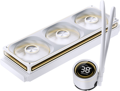 Ftohës CPU me ujë Jonsbo TH-360 ARGB, 360mm, me ekran LED, i bardhë