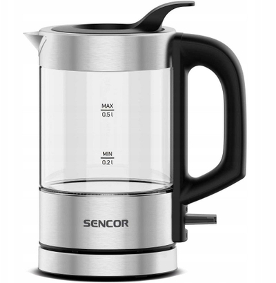 Ibri elektrik Sencor SWK 160SS, 0.5L, 1100W, ngjyrë argjendi