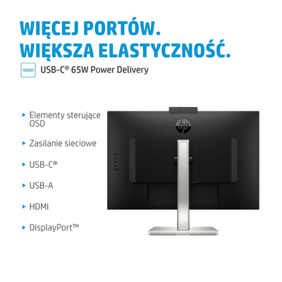 Monitor HP E27m G4, 27", QHD 2560x1440, IPS, ngjyrë argjendi