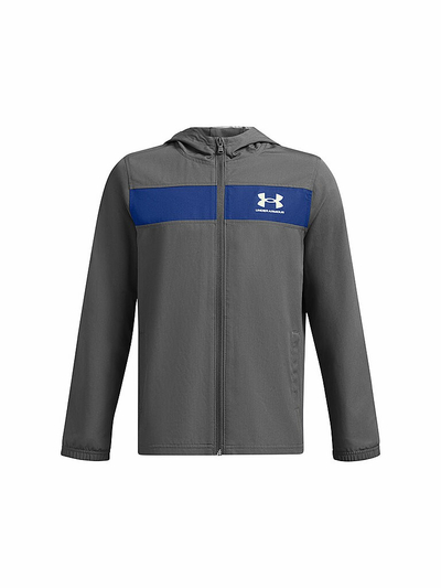 Xhaketë kundër erës Under Armour Sportstyle Windbreaker, e lehtë, gri