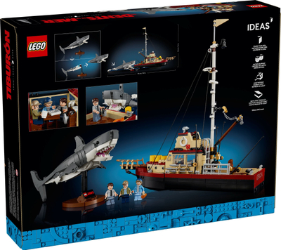Set LEGO Jaws 21350, dioramë për tu ndërtu, për të rritur, me ngjyra të ndryshme