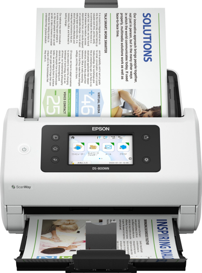 Skaner me futje fletësh Epson WorkForce DS-800WN, 600 x 600 DPI, A4, i bardhë