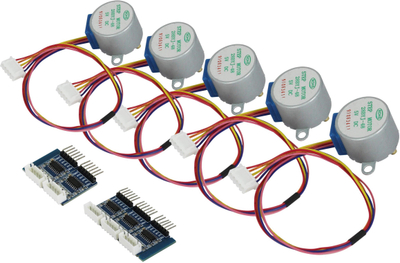 Set motorësh step Allnet 4duino 28BYJ 48, 5 copë, 5V, me driver