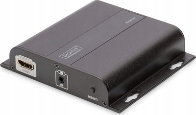 Extender HDMI Digitus 4K mbi CAT IP, njësi marrëse, deri 4K 30Hz, i zi
