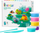Set plasteline Tm Toys Hey Clay Exotic Animals, 15 kanaçe, 6 figura, shumëngjyrëshe
