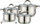 Set tenxheresh Maestro MR-2021, 9 copë, çelik inox