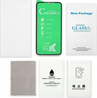 Xham mbrojtës qeramik për Xiaomi Mi 10T K30S, fleksibël, 9D, i zi