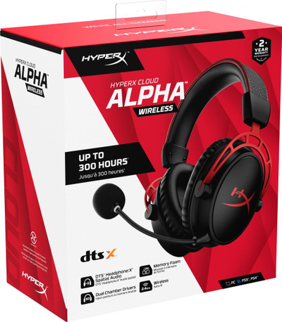 Kufje HyperX Cloud Alpha Wireless (4P5D4AA), të zeza