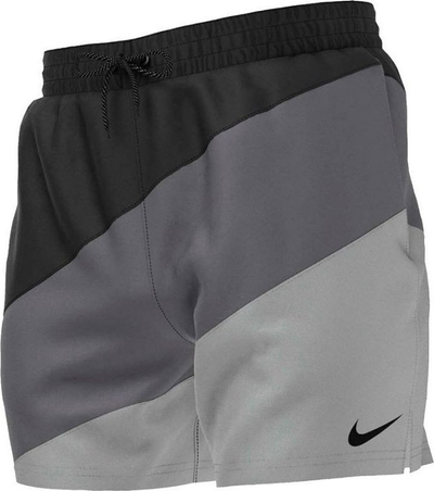 Pantallona noti Nike Explore Volley 5", me rrip elastik, me ngjyra diagonale blu edhe rozë