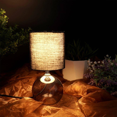 Llambë tavoline Ambiance Globe, 25cm, E14 40W, e zezë