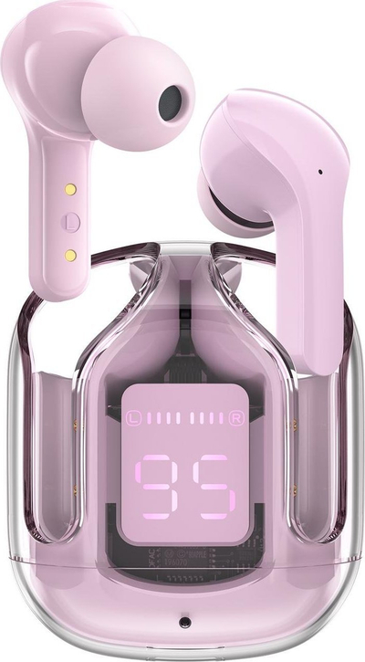 Kufje wireless Acefast T6 Pink Lotus, Bluetooth 5.0, IPX4, rozë
