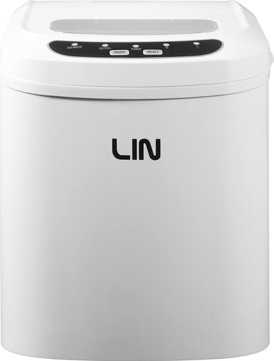 Портабилен производител на мраз LIN ICE PRO W12, компактен, бел