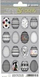 Stickers dekorativë Herma 1727 Happy Easter Egg, set 10 copë, bardh e zi