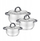 Set tenxheresh dhe tiganësh Maestro MR-3522-6M, 6 pjesë, çelik inox, argjendtë me të zezë