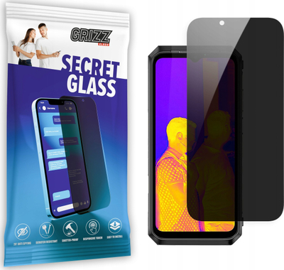 Xham mbrojtës GrizzGlass Matte SecretGlass për Ulefone Power Armor 13, mat, transparent