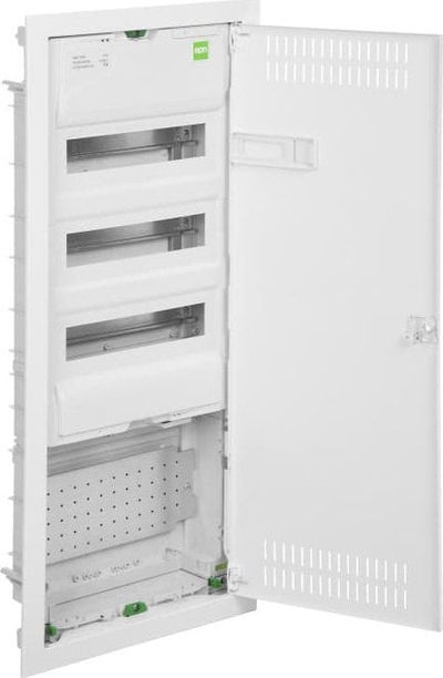 Panoramë shpërndarëse modulare Elektro-Plast MSF TWIN RP 2015-03, 3x12 PE+N, 1x12 multimedia, e bardhë