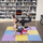 Shtresë për ushtrime One Fitness Puzzle, 9 pjesë, verdhë / kaltër / vjollcë 