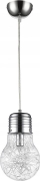 Lampë varëse Bulb Chrome Large, diametër 15cm, bazë E27, krom