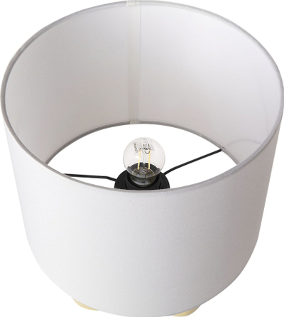 Lampë tavoline Beliani Abbie, qeramike, 43 cm, e verdhë