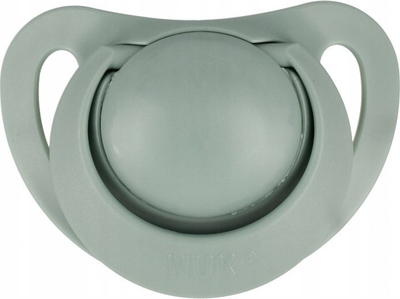 Qetësues bebe NUK for Nature, biberon latex anatomik, 6-18 muaj, 2 copa, jeshil edhe bezhë
