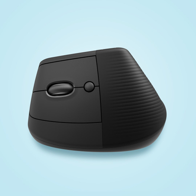 Вертикален глушец Logitech Lift Left, ергономски, безжичен, графит