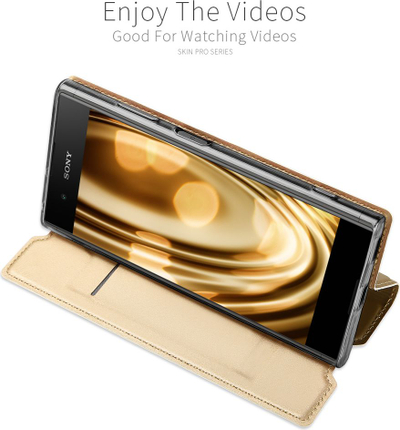 Kapak magnetik Dux Ducis për Sony Xperia XA1, me kapak, rozë gold