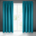 Perde Eurofirany Drape 353323, 135x270cm, poliester, ngjyrë turkeze