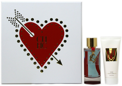 Set parfumi Carolina Herrera CH L’Eau për gra, EDT 100ml, locion trupi 100ml