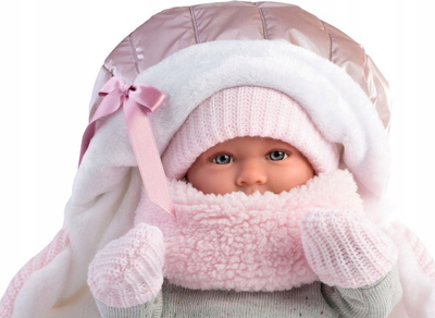 Kukull Llorens Mimi, 42 cm, trup i butë, shumëngjyrëshe