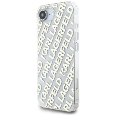 Футрола за телефон Karl Lagerfeld IML Repeat Logo, за iPhone 16E 6.1", TPU PC, златна