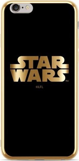 Mbrojtëse telefoni Star Wars Chrome 002, për iPhone XS Max, silikoni, e zezë me të artë